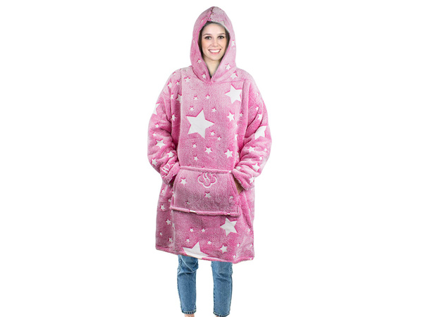 Teplá mikina oversize deka xxl 2v1 hrubý fleece