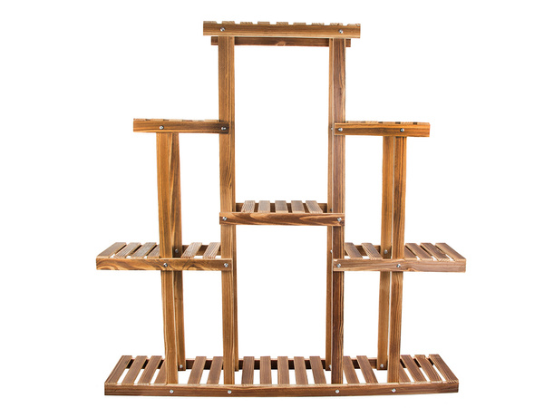 Jardinera alta jardinera de madera estanteria de 3 niveles