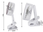 Ventilátor skladací bezdrôtový stolový klip stojaci stolový ventilátor