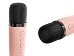 Karaoke set 2x bezdrôtový mikrofón prenosný bluetooth reproduktor rgb