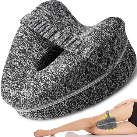 Orthopaedic pillow leg wedge between the knees for sleeping leg separator