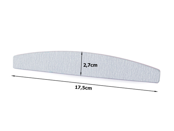 Double-sided nail file 100/180 zebra boat