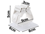 Self-adhesive brush holder for stick mop