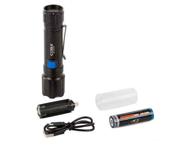 Lanternă tactică militară zoom clip coba xhp50