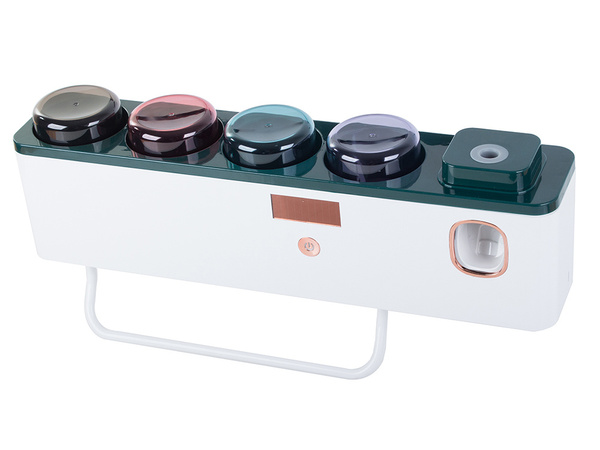Vasos organizadores para cepillos de dientes dispensador de pasta de dientes uv