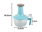 Cortador manual para verduras, frutas y carne mixer de cocina con agitador 2 en 1