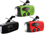 Radio torch rechargeable solar dynamo crank powerbank usb emergency
