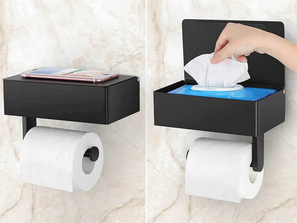 Porte-papier hygiénique loft étagère wc loft acier