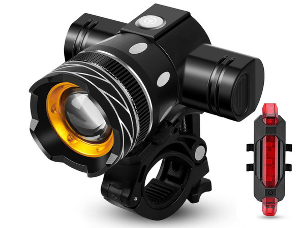 Bike light led t6 set front rear