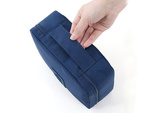 Make-up bag travel organiser navy blue