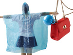 Mackintosh in a ball rain cape poncho key ring