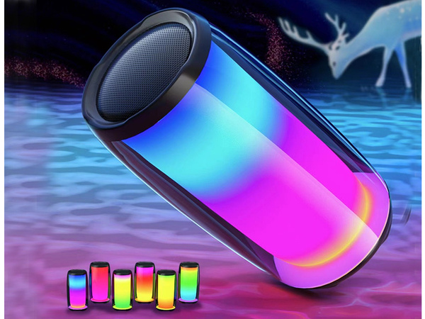 Bezdrátový reproduktor bluetooth boombox přenosný usb rádio fm aux