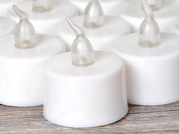 Elemes led gyertya gyertyatartó dekorációhoz koszorú láng hatású gyertyatartóhoz