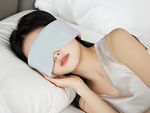 Blindfold sleeping mask comfortable sleep travel 2 sides warm cold
