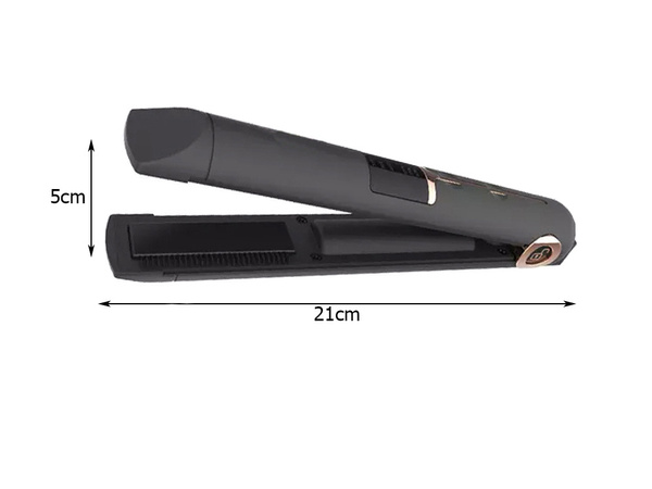 Hajkiegyenesítő kerámia lcd 2in1 szabályozható hőmérsékletű power bank