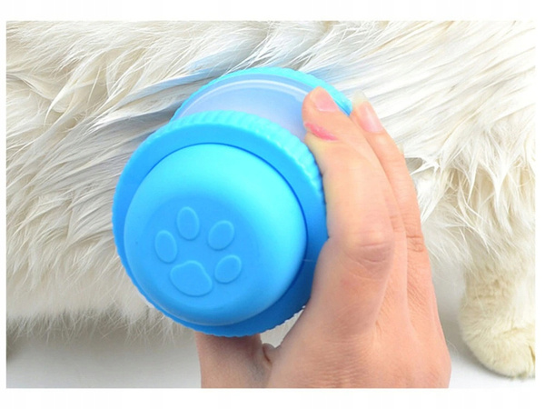 Dog wash cat silicone brush with liquid soap dispenser