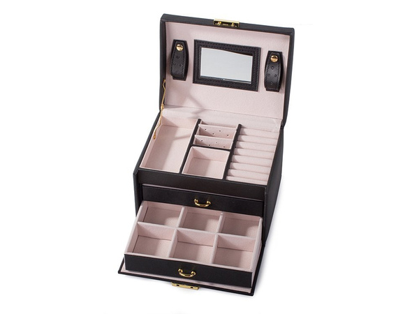 Jewellery casket organiser tray trunk