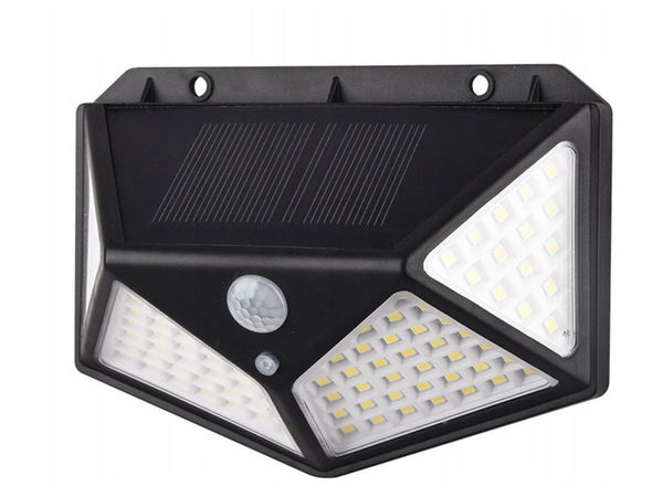 Solarna svetilka 100 led s senzorjem gibanja v mraku