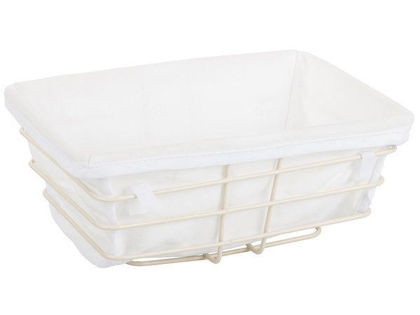 Loft metal wire basket for kitchen for fruit bread with lining