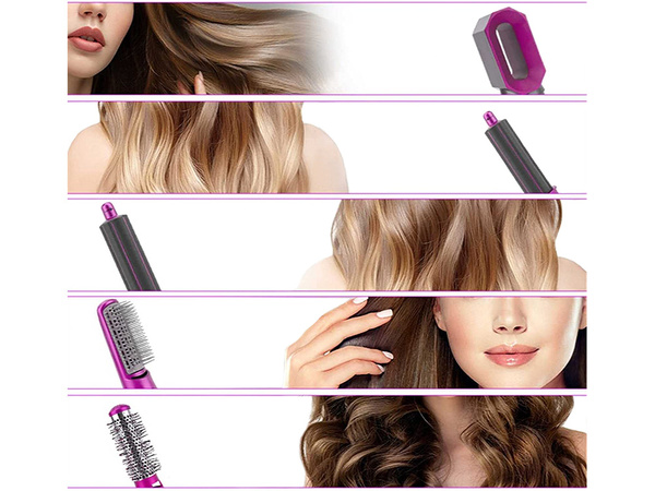 Hajszárító hajkiegyenesítő hajsütővas 5 az 1-ben készlet