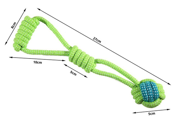 Dog toy chew tug rope strong long