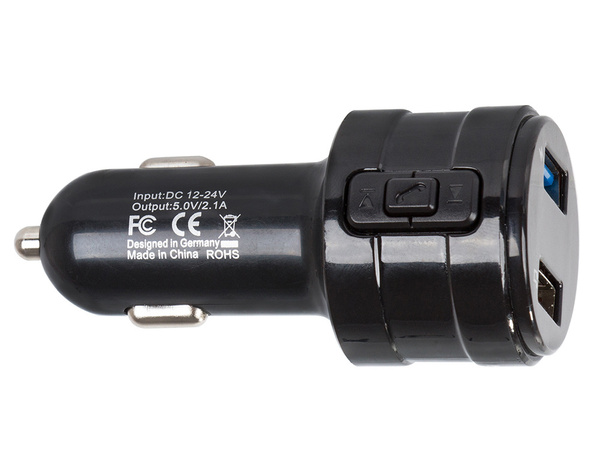 Fm transmitter mp3 bluetooth töltő 2x usb audio autótöltő