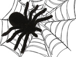 Halloween araña 4 piezas grandes decoración espeluznante