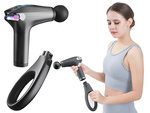 Pistola de masaje espalda cuerpo pierna masajeador fuerte pistola de masaje 4 puntas