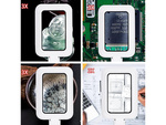 Juwelier tischlupe gross 3x 18 led faltbar