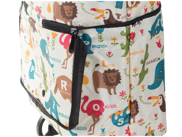 Torba na zakupy wózek z kółkami na ramię składana