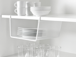 Metal basket suspended kitchen shelf hanging shelf organiser