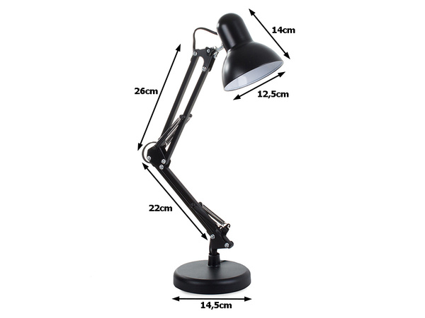 Kresliaca stolová lampa nastaviteľná nočná školská lampa