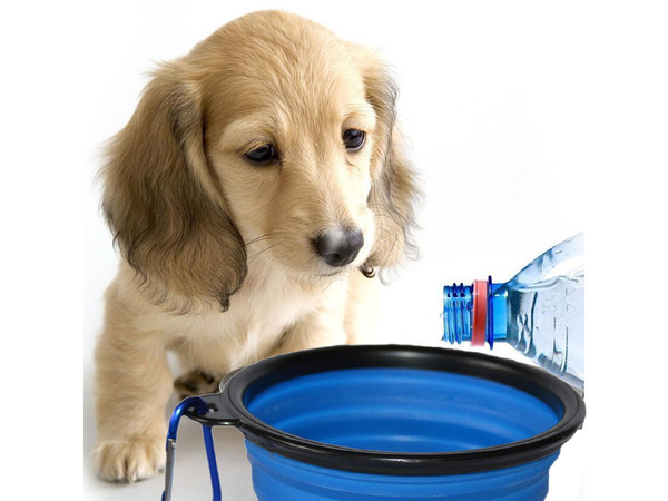 Szilikon tál kutyáknak összecsukható turisztikai carabinieri 400ml