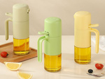 Distribuitor de ulei, ulei de măsline și oțet, sticlă cu pulverizator de 210 ml
