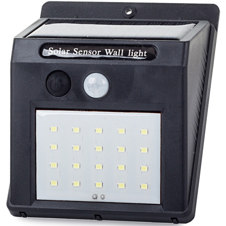 20led solar lamp with motion and dusk sensor