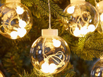 Lumini cortina festive ghirlanda bauble decorare 138 condus cald culoare ip44