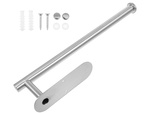 Kitchen paper towel holder adhesive metal silver loft
