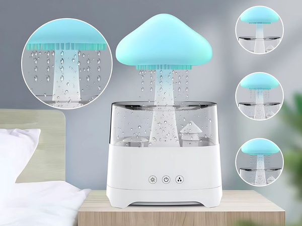Humidificador difusor de aire aromaterapia luz led rgb mando a distancia usb