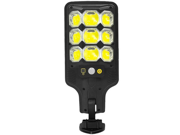 Cob farola solar exterior con sensor de movimiento y crepuscular + mando a distancia