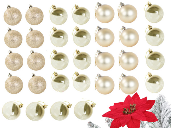 Kalėdų eglutės viršūnės 6/4/3 cm kit 100 vnt.