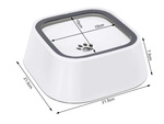 Bebedero flotante para perro y gato 1l bebedero lento antisalpicaduras