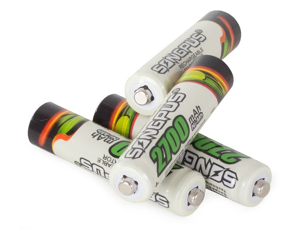 4szt. BATERIA AKUMULATORKI AAA R3 UP TO 2700mAh