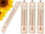 Domestic wood indoor outdoor thermometer