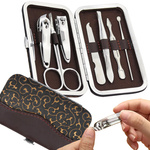 Kit nail art manucure pédicure mallette coupe-ongles 7 articles
