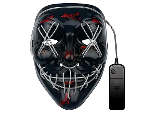 Luminous led mask halloween party purge