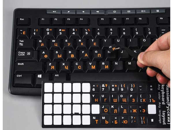 Pc qwerty laptop klavišarna stickers 11x13mm