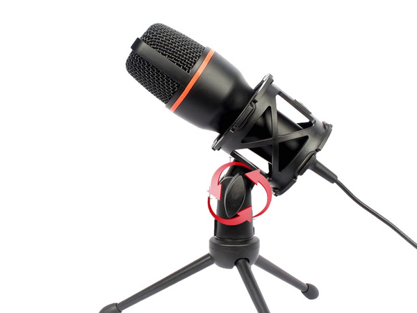 Štúdiový mikrofón usb rgb statív pre počítačový stream herný kardioidný