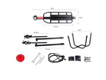 Bicicleta spate rack aluminiu universal 50kg