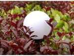 4x lámparas solares de jardín bola blanca sprinkled 10 cm
