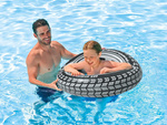 Didelis 70 cm pripučiamas ratas suaugusiam vaikui plaukioti baseino vandenyje
